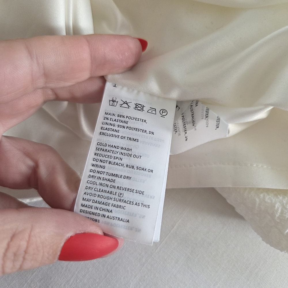 Bardot White Midi Dress with Puff Sleeves - Picture 8 of 11